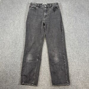Abercrombie & Fitch Jeans Womens 29/8L‎ Black Ankle Straight Ultra High Rise